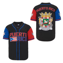 Men's Puerto Rico Jersey Button Down Baseball Jersey