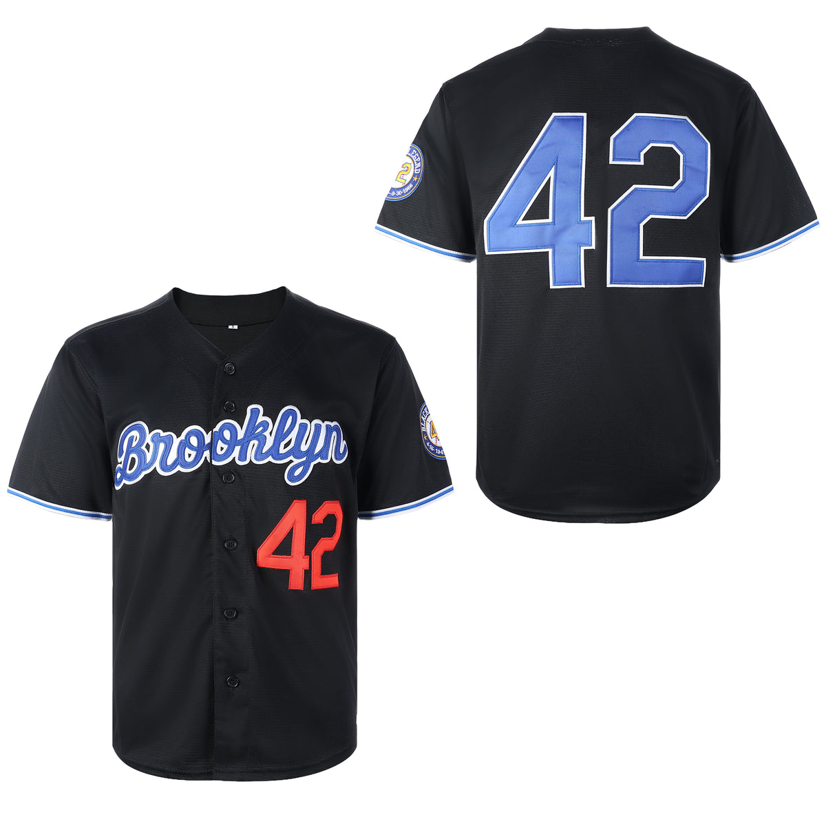 Men's Black Legend 42 Vintage Baseball Jersey