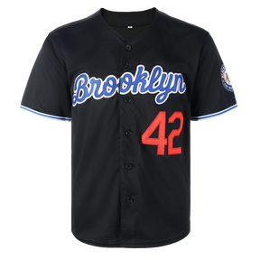 Men's Black Legend 42 Vintage Baseball Jersey