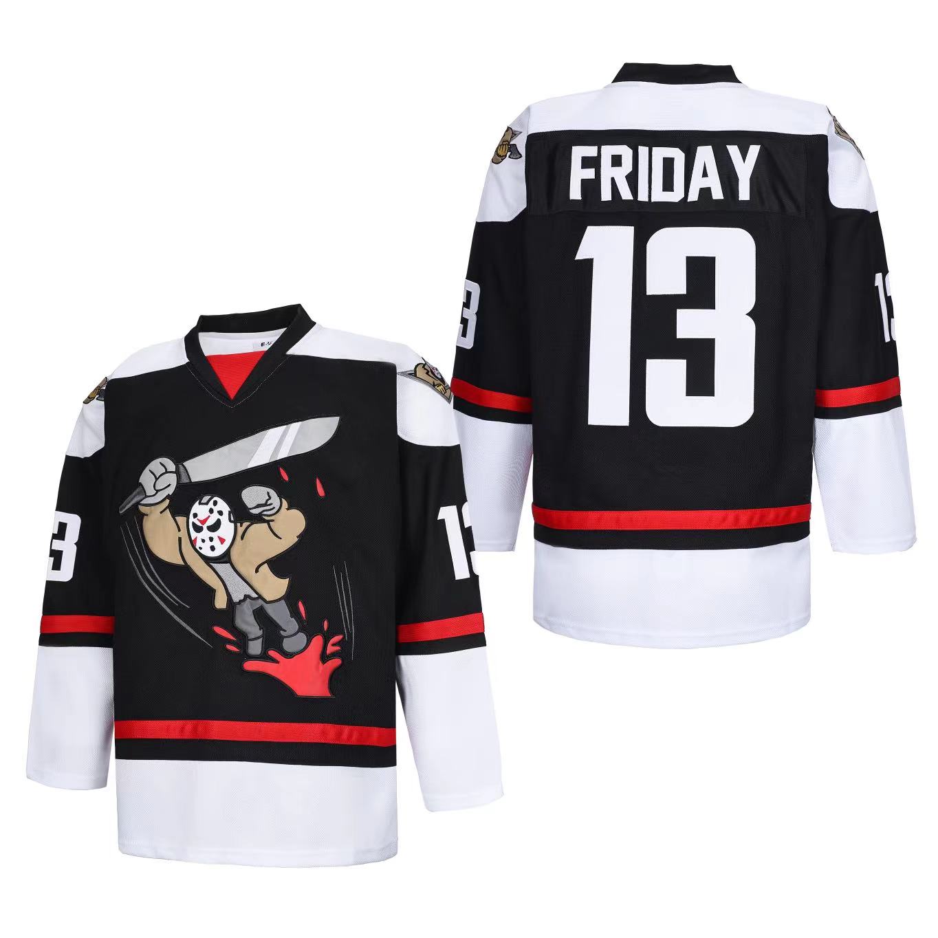 Jason Voorhees 13 Friday Ice Hockey Jersey Halloween