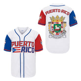 Men's Puerto Rico Jersey Button Down Baseball Jersey