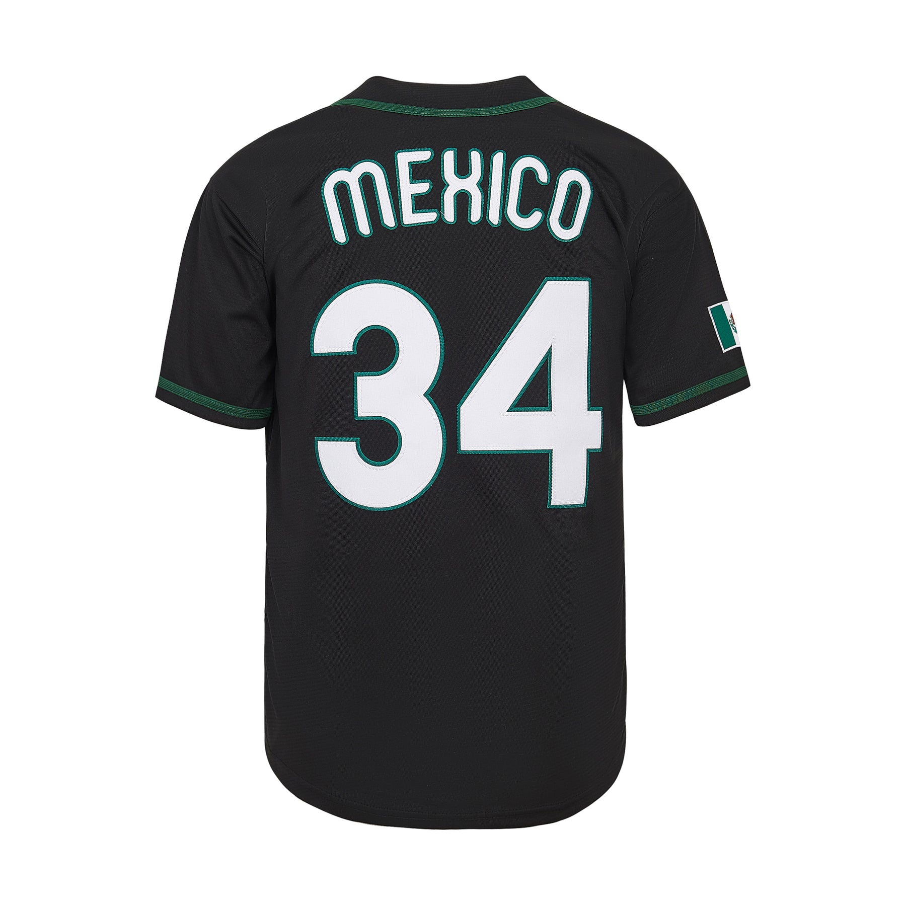 Mexico #34 #7 Button Down Baseball Jersey