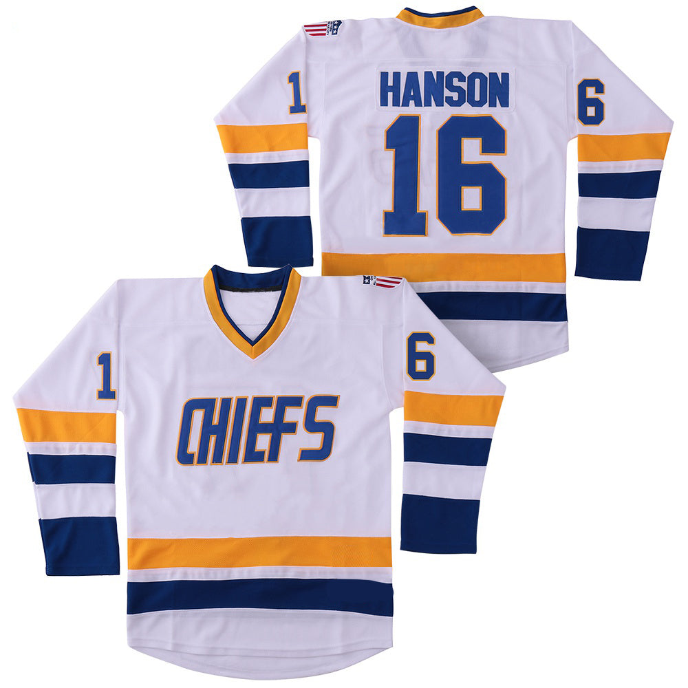 #16 Chiefs Hanson Brothers Hockey Jersey